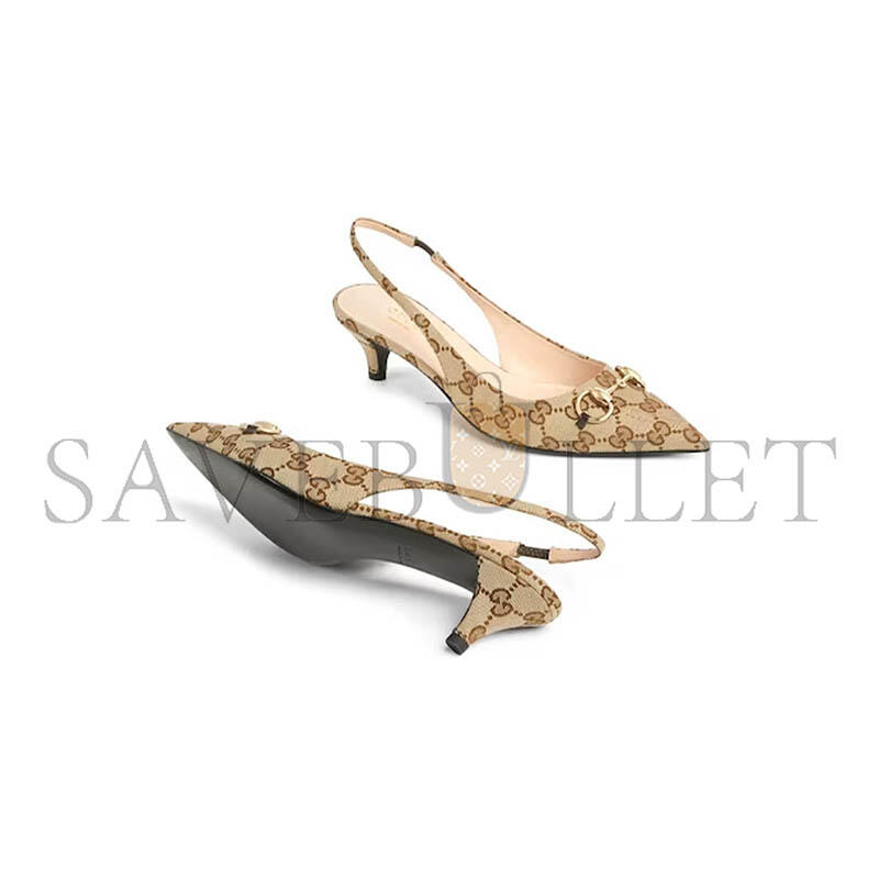 GUCCI WOMEN'S SLINGBACK PUMP WITH HORSEBIT 782627